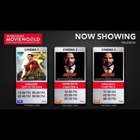 robinsons valencia cinema schedule|Robinsons Movieworld Cinema Showtimes & Tickets Online.